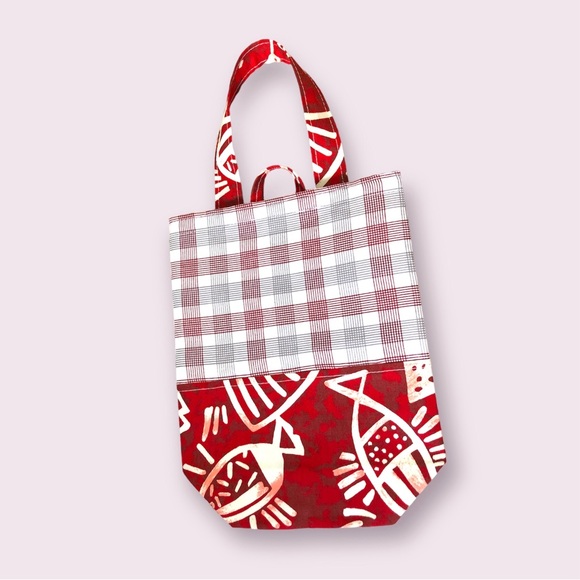 Reusable Shopper Tote bag, shopping bag Organizer, Foldable Cotton Fabric bag - Picture 7 of 9
